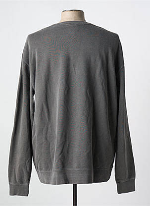 Sweat-shirt stretch manches longues gris PIZZA SKATEBOARD homme