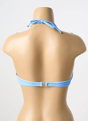Haut de maillot de bain stretch haut soutien-gorge avec mousse de rembourrage amovible bleu PIECES femme