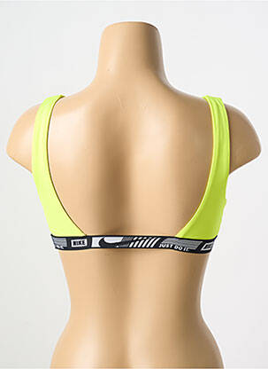 Haut de maillot de bain stretch brassieres jaune NIKE femme