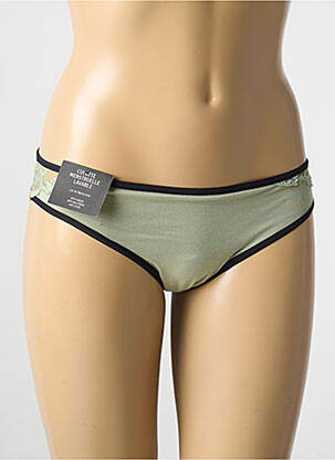 Culotte menstruelle tissage jersey vert MINA STORM femme