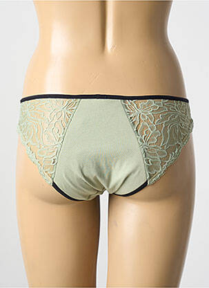 Culotte menstruelle tissage jersey vert MINA STORM femme