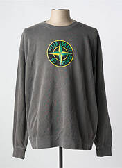 Sweat-shirt gris PIZZA SKATEBOARD pour homme seconde vue