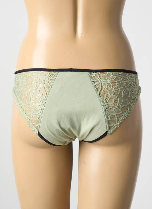 Culotte menstruelle tissage jersey vert MINA STORM femme
