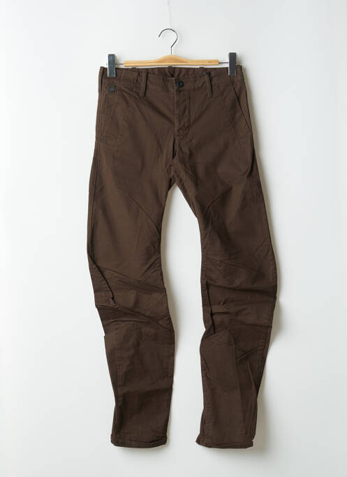 Pantalon slim poches taille normale marron G STAR homme