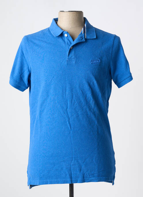 Polo bleu SUPERDRY pour homme