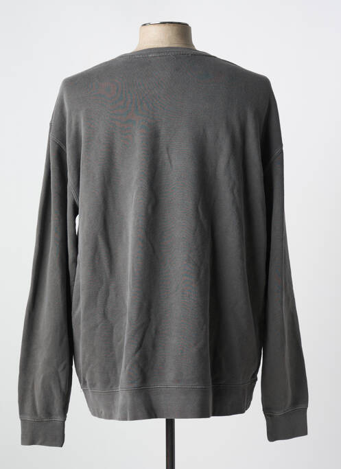 Sweat-shirt gris PIZZA SKATEBOARD pour homme