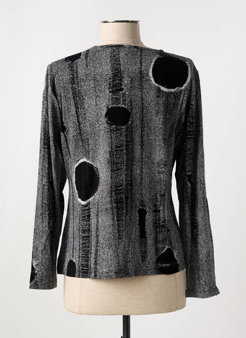 T-shirt noir FRANCE RIVOIRE pour femme