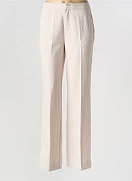 Pantalon droit stretch taille normale beige ORAIJE femme