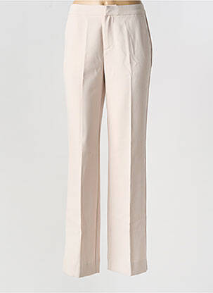 Pantalon droit stretch taille normale beige ORAIJE femme