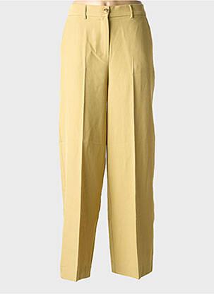 Pantalon droit stretch taille normale vert ANGE femme