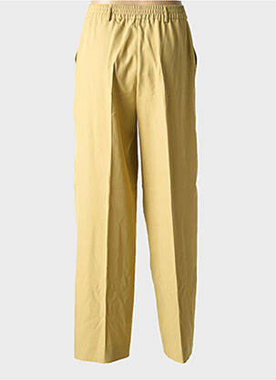 Pantalon droit stretch taille normale vert ANGE femme