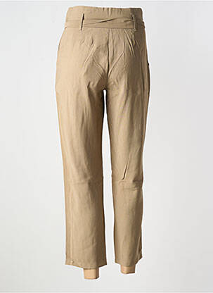 Pantalon 7/8 tissage popeline taille normale vert ARTLOVE femme