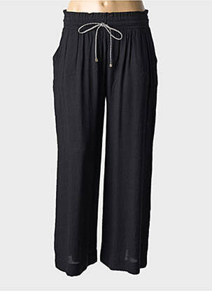 Pantalon droit taille élastique taille normale noir LA PETITE FRANCAISE femme