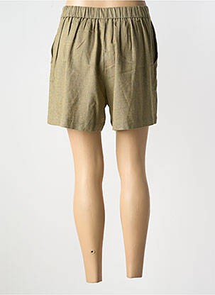 Short fermeture zippée sous rabat boutonné taille normale vert LILI SIDONIO femme