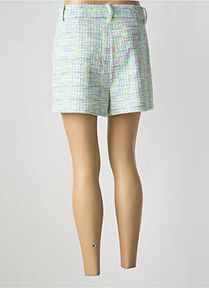 Short fermeture zippée sous rabat avec crochet taille normale vert LILI SIDONIO femme