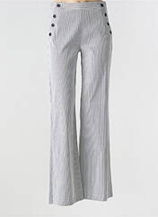 Pantalon droit blanc LA PETITE FRANCAISE pour femme seconde vue