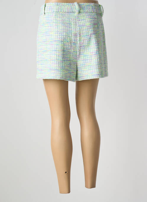 Short fermeture zippée sous rabat avec crochet taille normale vert LILI SIDONIO femme