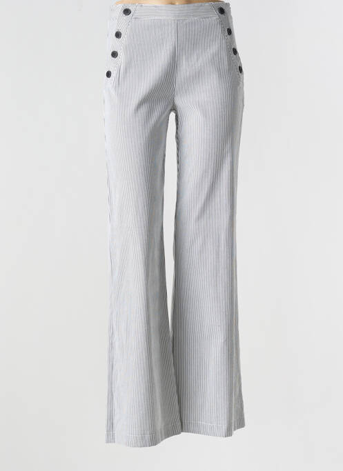 Pantalon droit blanc LA PETITE FRANCAISE pour femme