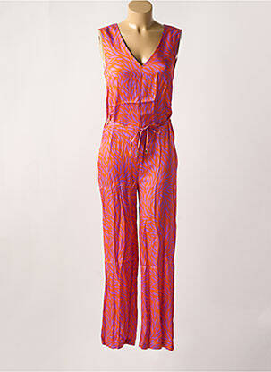 Combi-pantalon coupe cintrée sans manche orange LA PETITE FRANCAISE femme
