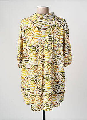 Chemisier manches courtes manches courtes jaune ARTLOVE femme