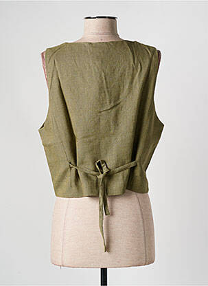 Gilet sans manche poches vert LILI SIDONIO femme
