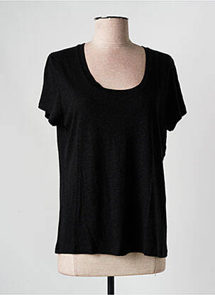 T-shirt stretch manches courtes noir ARTLOVE femme