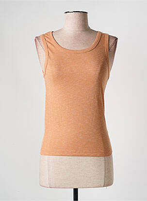 Débardeur coupe ajustée sans manche orange ARTLOVE femme