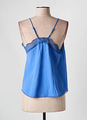 Top stretch fines bretelles bleu LILI SIDONIO femme
