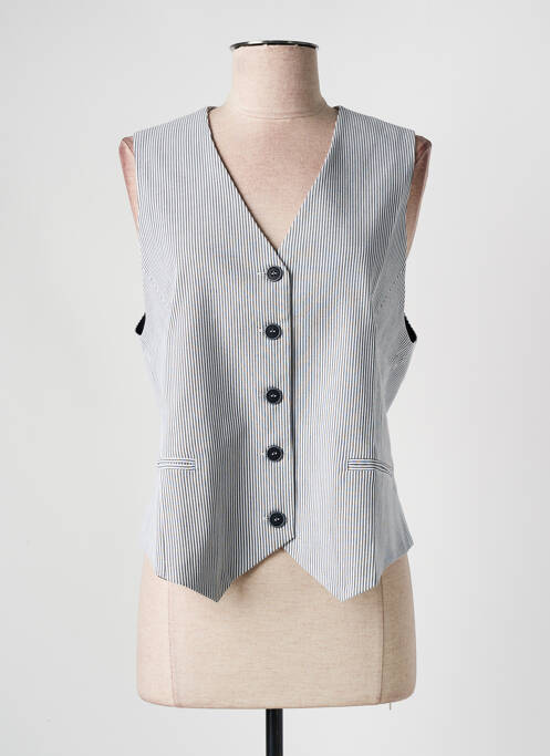 Gilet sans manche poches gris LA PETITE FRANCAISE femme