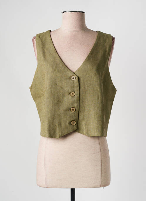 Gilet sans manche vert LILI SIDONIO pour femme