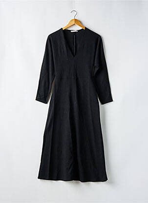 Robe longue manches longues manches longues noir ZARA femme