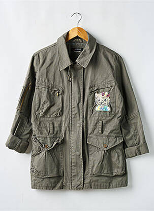 Veste casual poches vert MORGAN femme