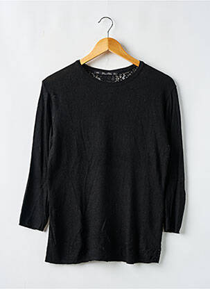 Pull coupe cintrée manches longues noir ZARAKNIT femme