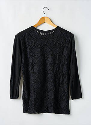 Pull coupe cintrée manches longues noir ZARA femme