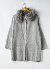 Gilet manches longues gris GOLD SILVER pour femme seconde vue