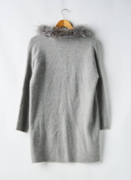 Gilet manches longues gris GOLD SILVER pour femme