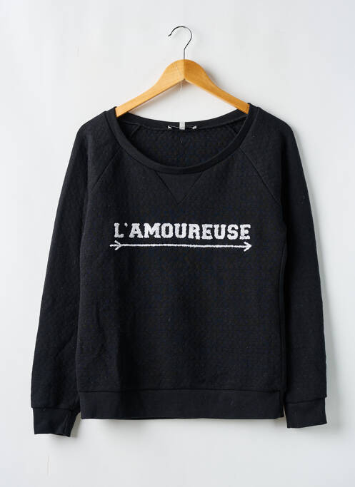 Sweat-shirt noir LA PETITE FRANCAISE pour femme