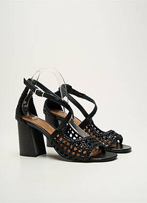 Sandales/nu pieds matière lisse talon de 7 à 9cm noir & OTHER STORIES femme