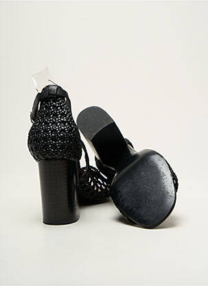 Sandales/nu pieds matière lisse talon de 7 à 9cm noir & OTHER STORIES femme