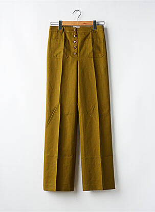 Pantalon large taille normale taille normale vert SÉZANE femme