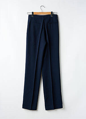 Pantalon droit tissage crêpe taille normale bleu SÉZANE femme