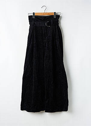 Pantalon large fermeture zippée sous rabat avec crochet taille normale noir & OTHER STORIES femme