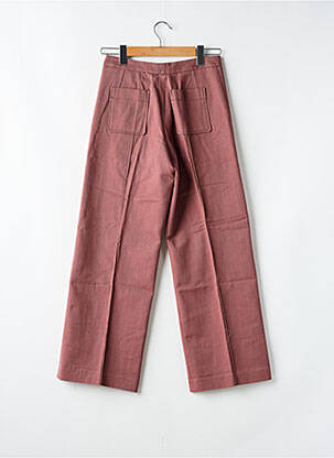 Pantalon droit tissage popeline taille normale rose SOEUR femme