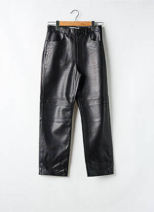 Pantalon droit fermeture zippée sous rabat boutonné taille normale noir & OTHER STORIES femme