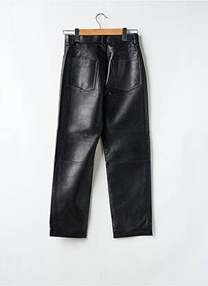 Pantalon droit fermeture zippée sous rabat boutonné taille normale noir & OTHER STORIES femme