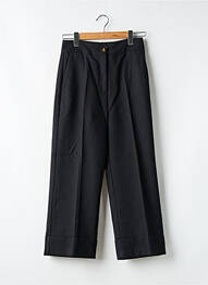 Pantalon large fermeture zippée sous rabat boutonné taille normale noir SÉZANE femme