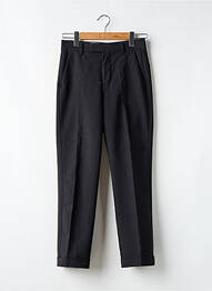 Pantalon slim tissage popeline taille normale noir ZARA femme
