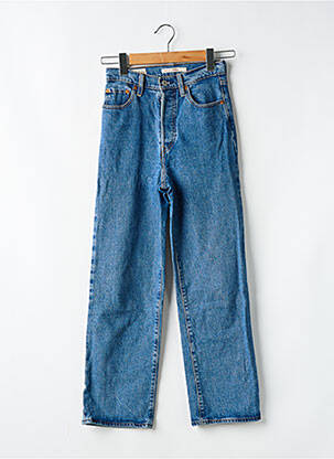 Jeans coupe droite stretch taille normale bleu LEVI'S femme