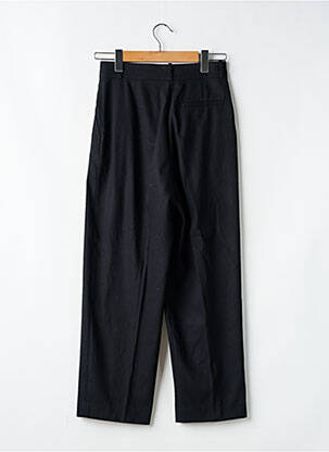Pantalon droit tissage popeline taille normale noir & OTHER STORIES femme