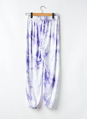 Pantalon droit stretch taille normale violet SANS MARQUE femme